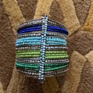 Multicolor Beaded Cuff